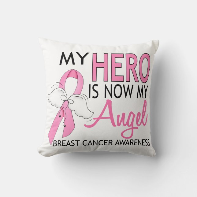 My Here Is Now My Angel Breast Cancer Kissen (Vorderseite)