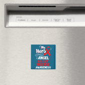 My Hero Is Now My Angel Heart Disease Awareness  Magnet (In Situ (Geschirrspüler))