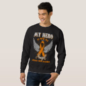 My Hero Is Now My Angel Leukemia Awareness Orange  Sweatshirt (Vorne ganz)