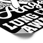 My Hero Is Now My Angel Lung Cancer Awareness  Poster (Ecke)