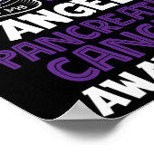 My Hero Is Now My Angel Pancreatic Cancer Awarenes Poster (Ecke)