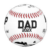 My Hero My Dad Custom Baseball  (Rückseite)