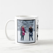 My Hero My Mom Bold Personalized 2 Photo Kaffeetasse (Links)
