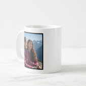 My Hero My Mom Bold Personalized Custom 1 Photo Kaffeetasse (Vorderseite Links)