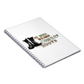 My Hero Wears Combat Boots Notizblock (Rechte Seite)