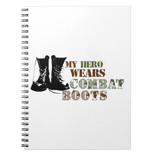 My Hero Wears Combat Boots Notizblock (Vorderseite)