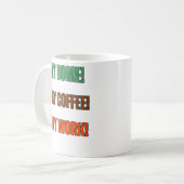 My Home My Coffee My Work Statement Design Kaffeetasse (Vorderseite Links)