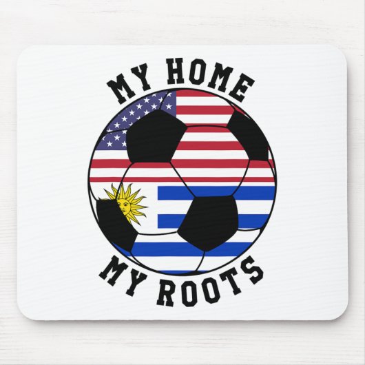 My Home My Roots Uruguay Flag Soccer Mousepad (Vorne)