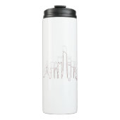 My Home Qatar – Minimalist Design Thermosbecher (Vorderseite)