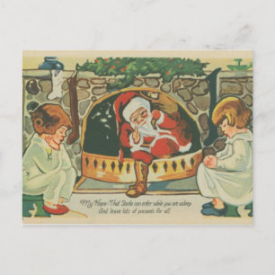 My hope--that Santa can enter while you are asleep Postkarte