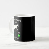 My Horse is Calling And I Must Go Apparel Tee Clot Kaffeetasse (Vorderseite Links)