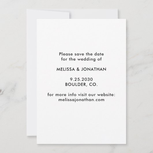 My Humans Are Getting Married Love Dog Wedding Save The Date (Rückseite)