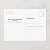 My Humans Getting Married Pet Photo Save The Date Ankündigungspostkarte (Rückseite)