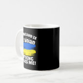 My Husband Is Ukrainian Funny Ukraine Flag Gift Fo Kaffeetasse (Vorderseite Links)