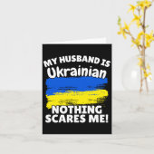 My Husband Is Ukrainian Funny Ukraine Flag Gift Fo Karte (Gelbe Blume)