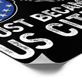 My Husband Just Became Us Citizen Immigrant Citize Poster (Ecke)