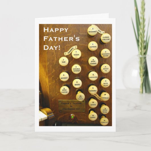 My ideal organ Father's Day card Karte (Vorderseite)