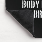My Iest Body Part Is My Brain Ironic And Funny Quo Mousepad (Ecke)