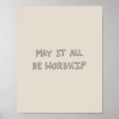 My it all be worship outline poster (Vorne)