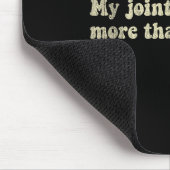 My Joint Go Out More Than I Do Funny Skeleton Mousepad (Ecke)