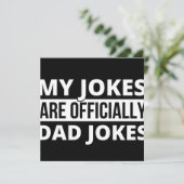 my jokes are dad jokes save the date (Stehend Vorderseite)