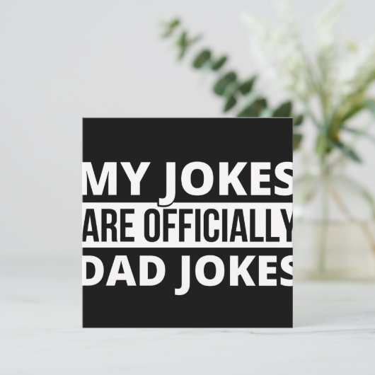 my jokes are dad jokes save the date (Stehend Vorderseite)