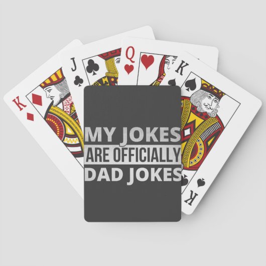 my jokes are dad jokes spielkarten (Rückseite)