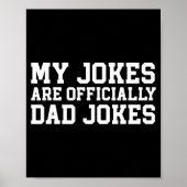 My Jokes Are Ly Dad Jokes Pregnancy Announcement  Poster (Vorne)