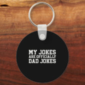 My Jokes Are Ly Dad Jokes Pregnancy Announcement  Schlüsselanhänger (Vorderseite)