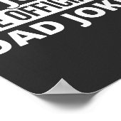 My Jokes Dad Jokes Poster (Ecke)