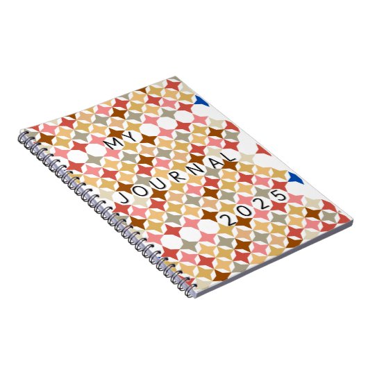 MY JOURNAL 2025 journal with simple graphic shapes Notizblock (Rechte Seite)