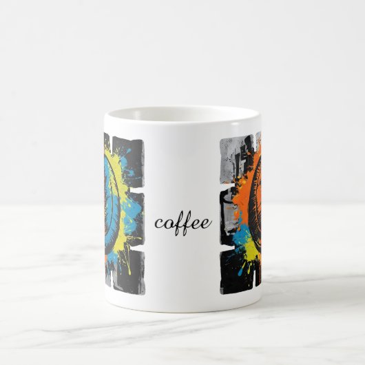 My Joy Coffee Mug – Artistic Graffiti Coffee Bean Kaffeetasse (Mittel)