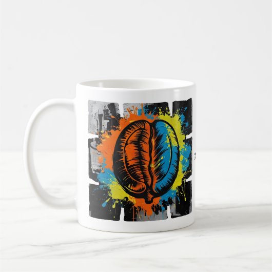 My Joy Coffee Mug – Artistic Graffiti Coffee Bean  Kaffeetasse (Links)