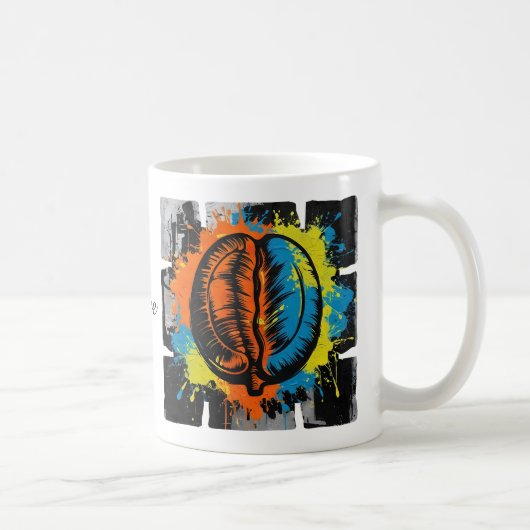 My Joy Coffee Mug – Artistic Graffiti Coffee Bean Kaffeetasse (Rechts)