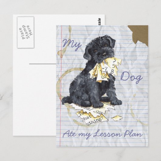 My Kerry Ate My Lessingplan Postkarte (Vorne/Hinten)