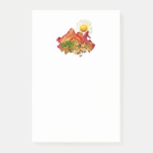 My Ketschup Gone Squatchin for Bacon Breakfast Post-it Klebezettel (Vorderseite)