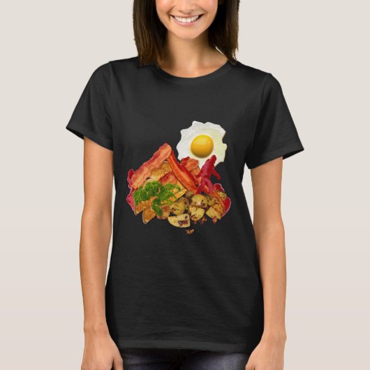 My Ketschup Gone Squatchin for Bacon Breakfast T-Shirt (Vorderseite)