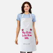 My Kids Love Him Apron – Awesome Dad Gift Schürze (Getragen)