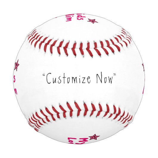 My Kids Love Him Baseballs Cool Gift, Personalized (Vorderseite)