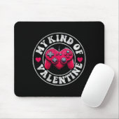 My Kind Valentine Gamer Cool Valentines Day Girl B Mousepad (Mit Mouse)