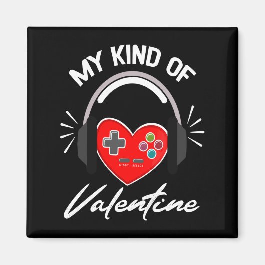 My Kind Valentine Gamer Valentines Day Gaming Boy Magnet (Vorne)