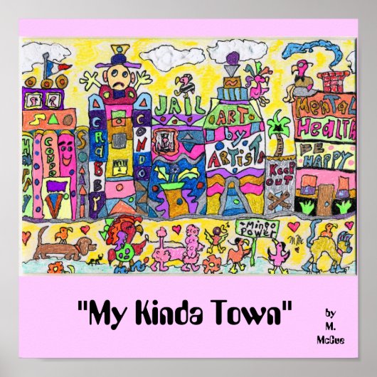 "My Kinda Town" Poster (Vorne)