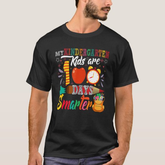 My Kindergarten Kids Are 100 Days Smarter 100 Days T-Shirt (Vorderseite)