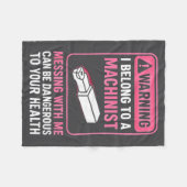 My Knight In Machinist Wife Girlfriend Funny Anniv Fleecedecke (Vorderseite (Horizontal))