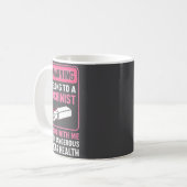 My Knight In Machinist Wife Girlfriend Funny Anniv Kaffeetasse (Vorderseite Links)