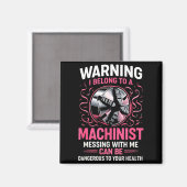 My Knight In Machinist Wife Girlfriend Funny Anniv Magnet (Vorderseite/Rückseite)