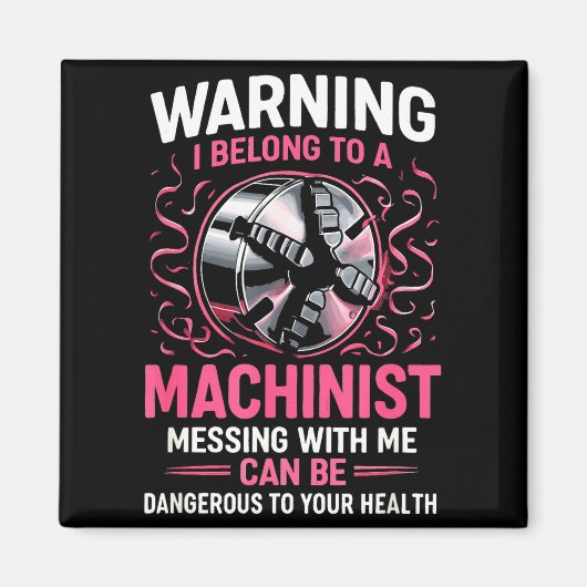 My Knight In Machinist Wife Girlfriend Funny Anniv Magnet (Vorne)