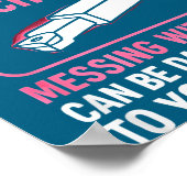 My Knight In Machinist Wife Girlfriend Funny Anniv Poster (Ecke)