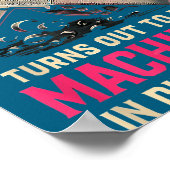 My Knight In Machinist Wife Girlfriend Funny Anniv Poster (Ecke)