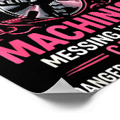 My Knight In Machinist Wife Girlfriend Funny Anniv Poster (Ecke)